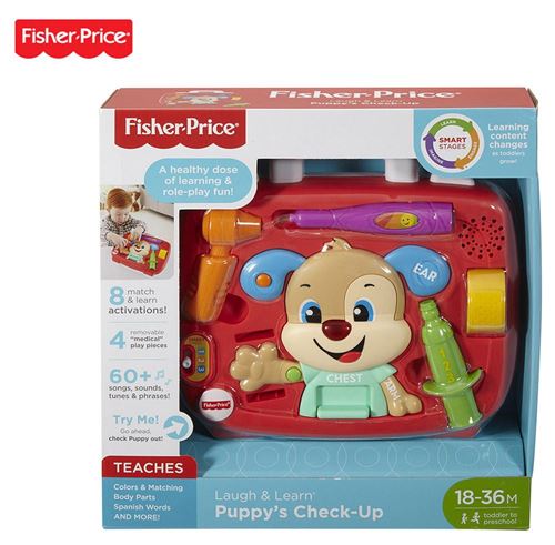 Fisher Price 18 36 Mois Petit Chien Docteur 24 Cm Jouets A Tirer Ou A Pousser Achat Prix Fnac