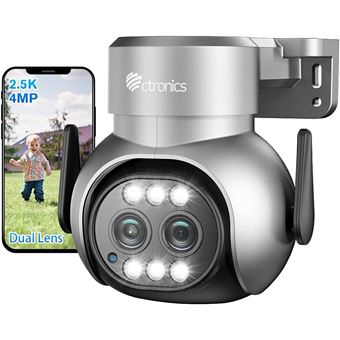 Camera de Surveillance Exterieur, Double Objectif, Zoom Hybride 5X, Caméra  IP Exterieur à Suivi Automatique, Détection Humaine, Vision Nocturne  Couleur, Compatible avec Alexa : : High-Tech