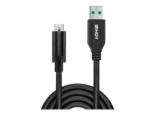 Lindy - Câble USB - USB-C (M) pour USB type A (M) vissable - USB 3.1 Gen 2 - 1 m - noir