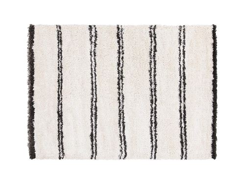 Tapis style berbère LIGHT A - Beige et noir - 160 x 230 cm