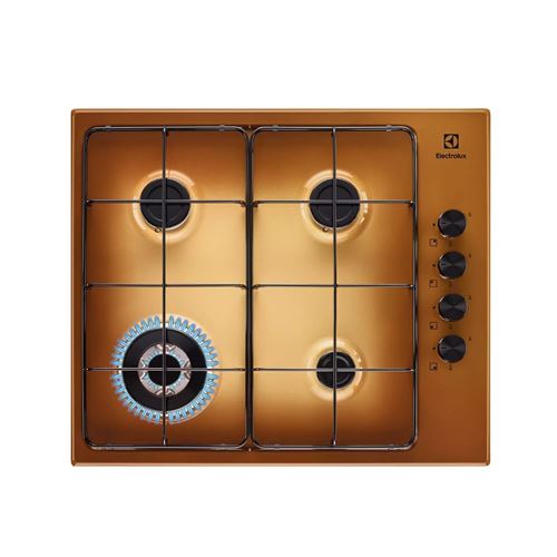 Non Communiqué Marron Table De Cuisson Gaz 60Cm 4 Feux Electrolux Egs6414t