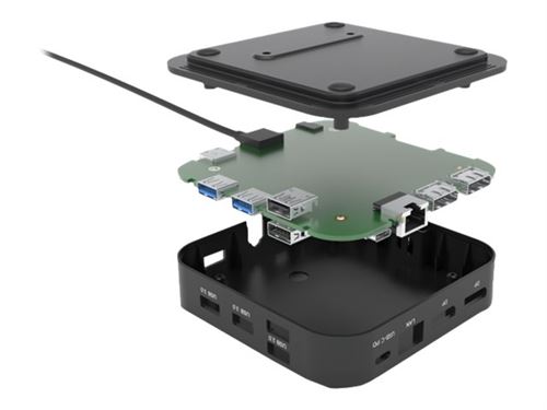 i-Tec USB-C Dual Display Docking Station with Power Delivery - Station d'accueil - USB-C / Thunderbolt 3 - 2 x DP - GigE