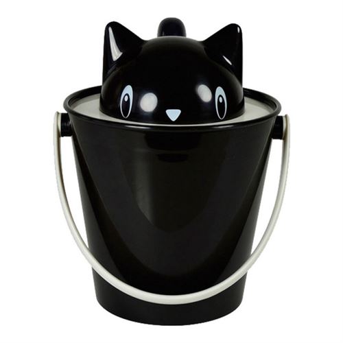 Meilleurs prix pour Seau De Conteneur United Pets Chat Noir Polypropylène (20 Cm)
