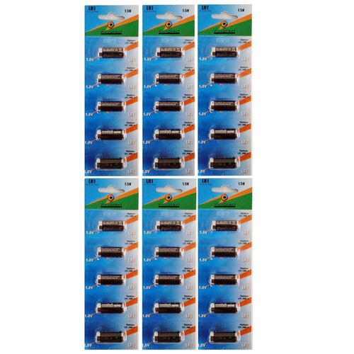 Lot de 30 Piles type LR1 1,5V compatibles LR01/MN9100/AM5/E90 /UM5 /SUM5/LR1N - Visiodirect -