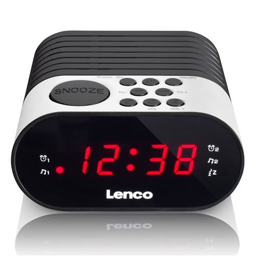 Lenco CR-07 Radiowecker – DAB Radiowecker – weiss