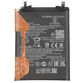 Batterie pour Xiaomi Redmi Note 13 Pro et Poco X6 5000mAh modèle BM5V Clappio Noir - 1