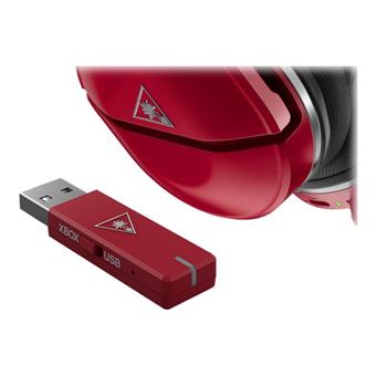 Turtle Beach Stealth 600 Gen 2 MAX - Micro-casque - circum-aural - 2,4 GHz - sans fil - USB - rouge foncé