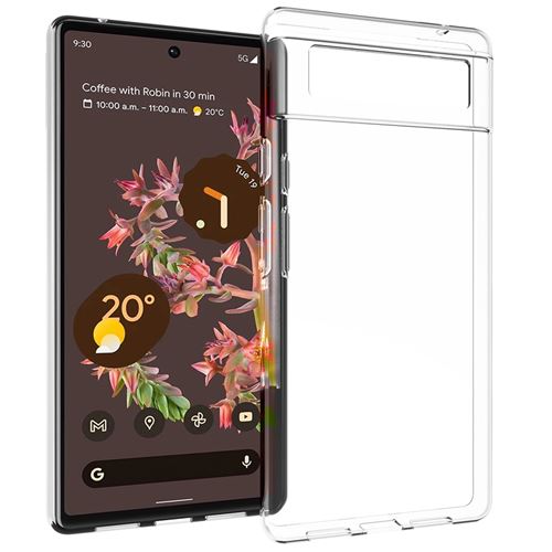 Accezz Coque Clear pour Google Pixel 6 Transparent