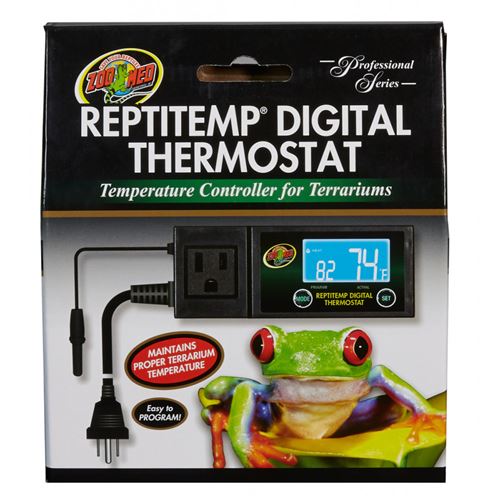 thermostat digital Reptitemp. RT-600E pour reptiles.