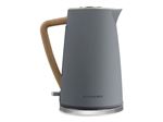 Ohmex Kettle Bouilloire, 1.7 litres, 2200 Watt, gris et bois