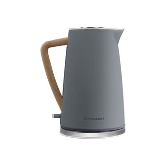 Ohmex Kettle, Wasserkocher, 1.7 Liter, 2200 Watt, Grau und Holz - Einkauf & Preis