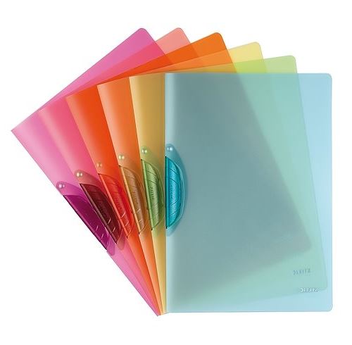 Chemise à clip Color Clip Esselte - couleurs assorties - Lot de 6 - Leitz