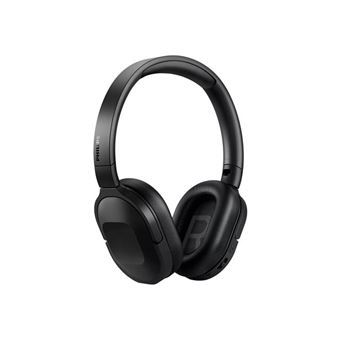 Philips TAH6506BK - Écouteurs avec micro - circum-aural - Bluetooth - sans fil - Suppresseur de bruit actif - jack 3,5mm - noir