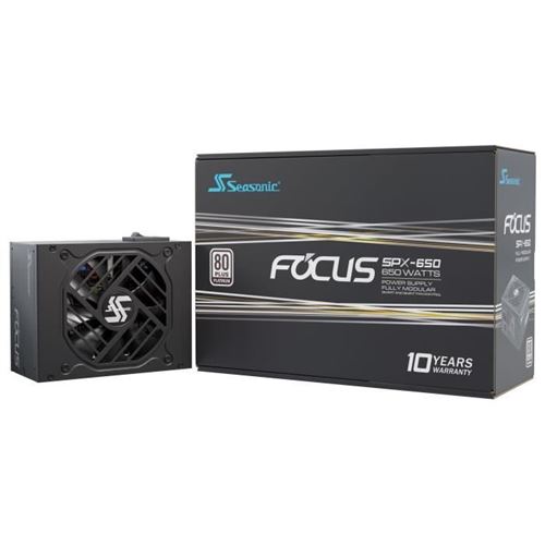 Alimentation Seasonic 650 W 80 PLUS Platinum FOCUS SPX-650 SFX Adaptateur modulaire SFX-ATX - Image 4