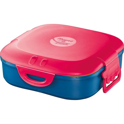 Maped Bleu/Rouge Boîte À Déjeuner - Plastique - 1 Compartiment - 740Ml - 16 X 16 Cm - Image 3