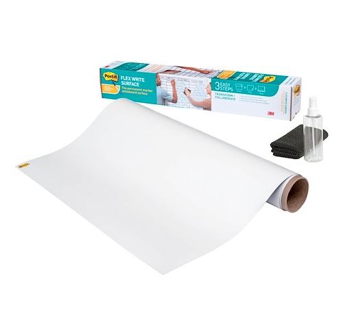 Post-it Tableau blanc adh&eacute;sif Flex Write Post-it - H 60,9 x L 91,4 cm