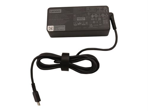 Lenovo - Adaptateur alimentation USB-C - CA 100-240 V - 65 Watt - CRU - pour IdeaPad Gaming 3 16ARH7; ThinkPad C14 Chromebook; L13 Gen 3; L13 Yoga Gen 3