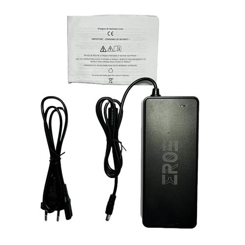  Eroz Chargeur Standard de Trottinette &Eacute;lectrique pour Batterie 33V (Connecteur DC 5.5*2.1mm)