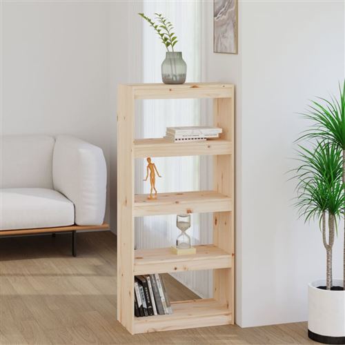 vidaXL Bibliothèque/Séparateur de pièce 60x30x135,5 cm Bois de pin