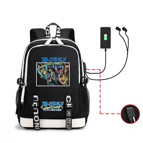 Sac à Dos JoJo's Bizarre Adventure pour Garçon (SD1583) 31*15*45 cm Noir