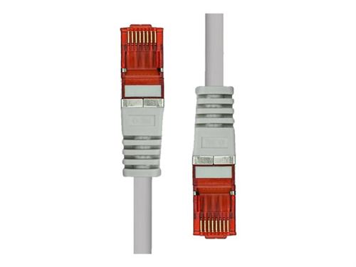 ProXtend - Cordon de raccordement - RJ-45 (M) pour RJ-45 (M) - 50 cm - 5.8 mm - paire torsadée écrantée (F/UTP) - CAT 6 - sans halogène, sans crochet, bloqué - gris