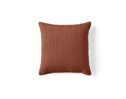Non Communiqué Terracotta Garance - Coussin - En Velours Côtelé - 40X40 Cm