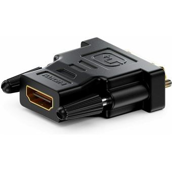 ADAPTATEUR HDMI DVI CABLE HDMI FEMELLE VERS DVI MALE CONTACTS OR DORES HD  24+1
