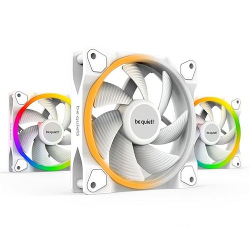 Be Quiet! Blanc Light Wings White - Triple-Pack 120Mm Argb/Pwm - Image 3