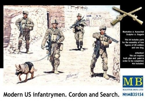 Modern U.s.infantrymen. Cordon And Searc - 1:35e - Master Box Ltd.