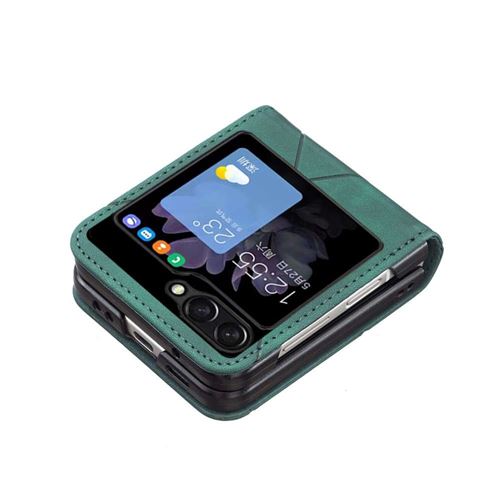 Housse Flip Cover Pour HiSense A5 - Coque Fleur Wallet Noire (K-S-Trade)
