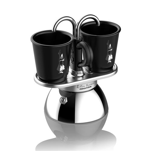 Non Communiqué Noir Set Mini Induction 2 Tasses - Bialetti - Aluminium