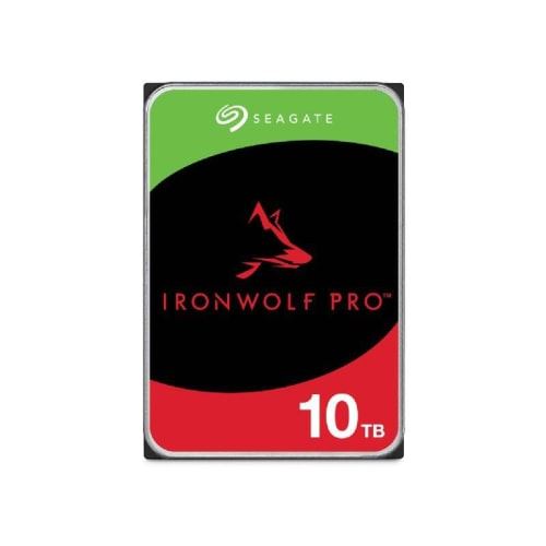 Seagate IronWolf Pro ST10000NT001 - Disque dur - 10 To - interne - 3.5" - SATA 6Gb/s - 7200 tours/min - mémoire tampon : 256 Mo - avec 3 ans de Seagate Rescue Data Recovery