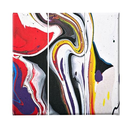 HOMEMANIA Tableau Couleurs - 10 - 69 x 3 x 50 cm
