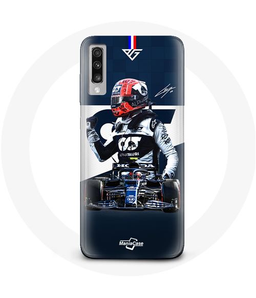 Coque pour Samsung Galaxy A70 Formule 1 Max Verstappen Pilote automobile F1 Bleu Maniacase