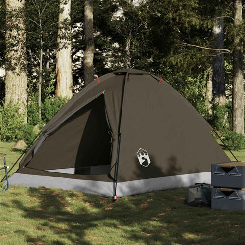 VIDAXL - Tente de camping - 4 personnes - Marron - Image 2