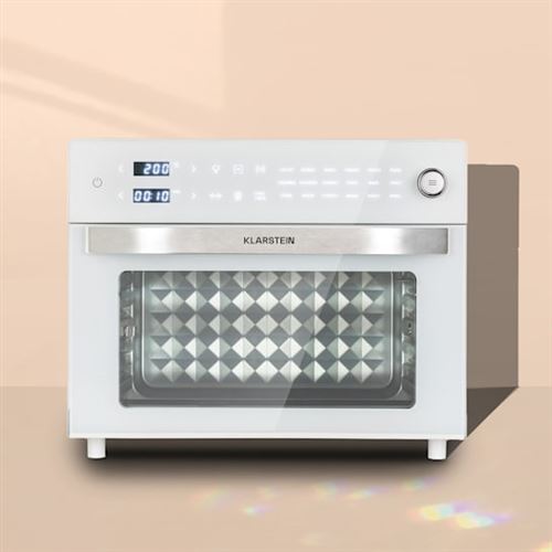 Friteuse À Air Chaud - Klarstein Vigor Air - 1800 W - 30 Litres - 18 Programmes - Blanc