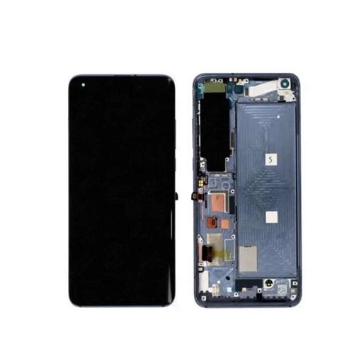 Original Ecran Lcd Version C Et Vitre Tactile Gris Assemblés Sur Châssis Pour Xiaomi Redmi Note 10 5G