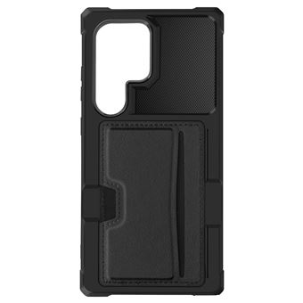 Coque pour Samsung S24 Ultra Antichoc Coins Renforcés Porte-carte Avizar Noir - 1