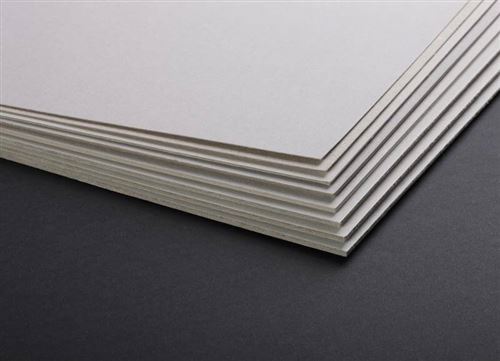 Carton gris 2,5 mm 50 x 65 cm 1625 g