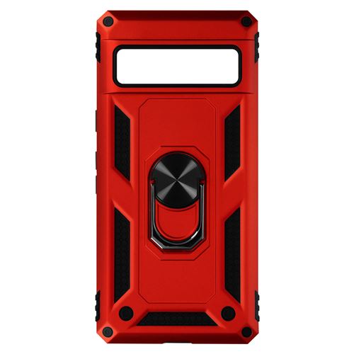 Coque pour Google Pixel 7 Ultra Rigide Bague Support Avizar rouge