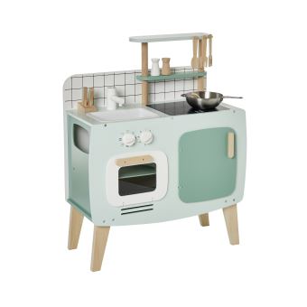 P NEUF LEOMARK EN BOIS BLANC Maison de poupées avec furnitre et poupées gratuit P