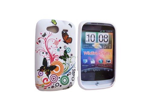Etui housse coque pour Htc Wildfire S flower