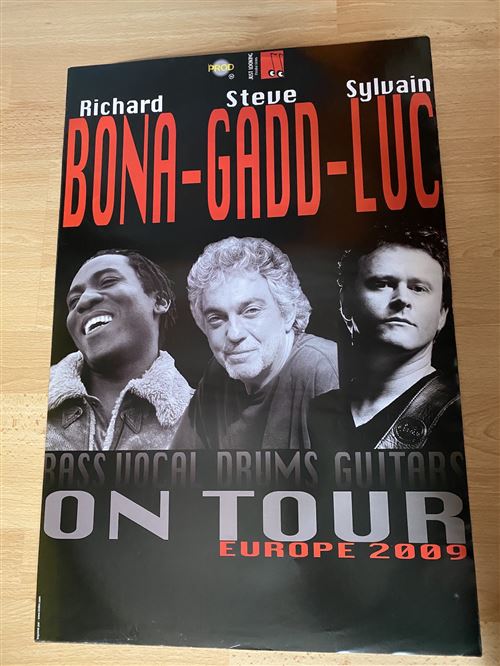 Bona-Gadd-Luc - On Tour Europe 2009 - 40x60cm - Affiche