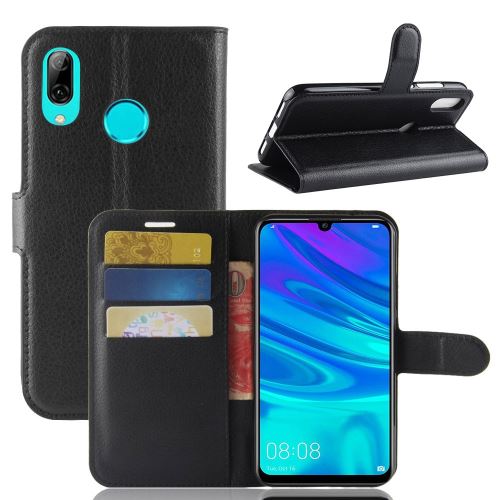 Etui en PU litchi noir pour votre Huawei Y7 (2019)