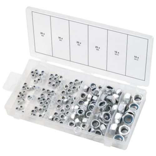 KS Tools Assortiment d'écrous autobloquants 146 pcs M4-12
