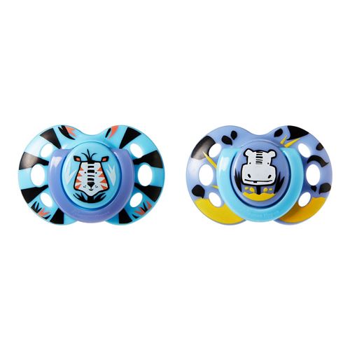 Lot de 2 Sucette fun bébé Tommee Tippee Bleu