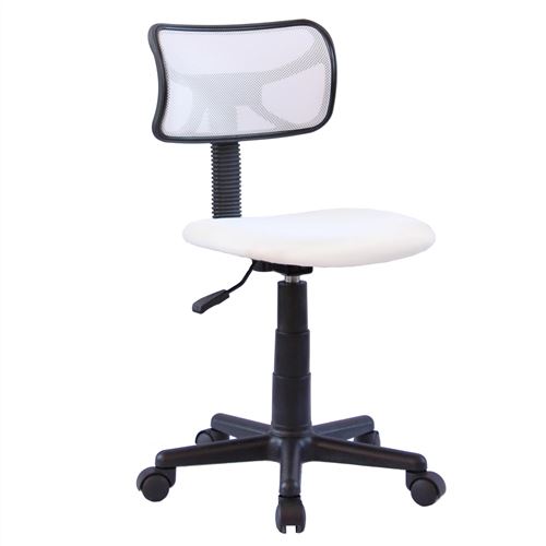 Idimex Chaise de bureau pour enfant MILAN, blanc