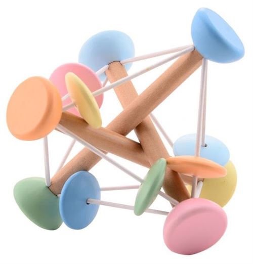 Jouéco hochet Cluster junior 14,5 x 12,5 cm bois