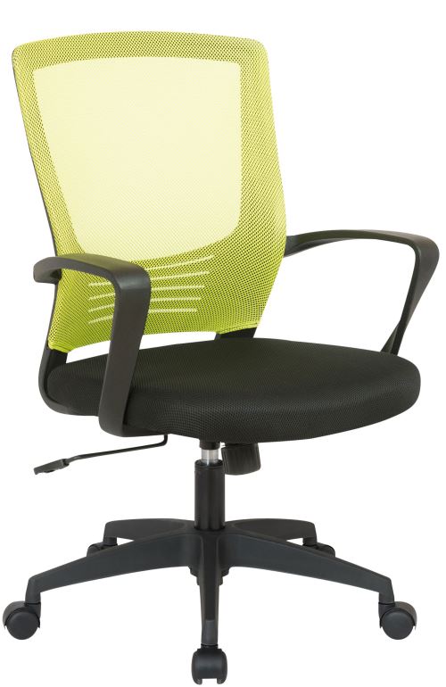 Chaise de bureau en maille Kampen - Couleur Noir/Vert