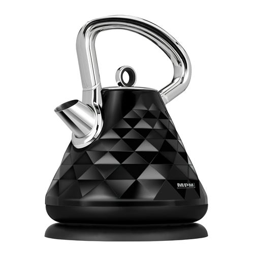 MPM MCZ-98 Bouilloire électrique sans fil, design moderne, 1,7 litres, filtre anti-calcaire 3000W Negro